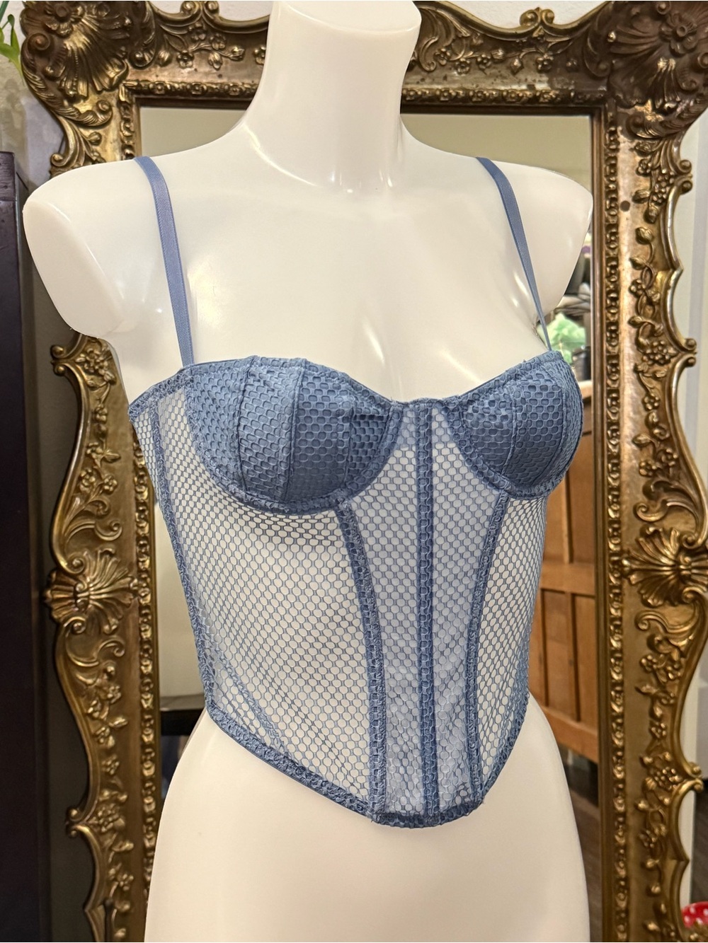 Urban Outfitters Blue  Bustier Corset top